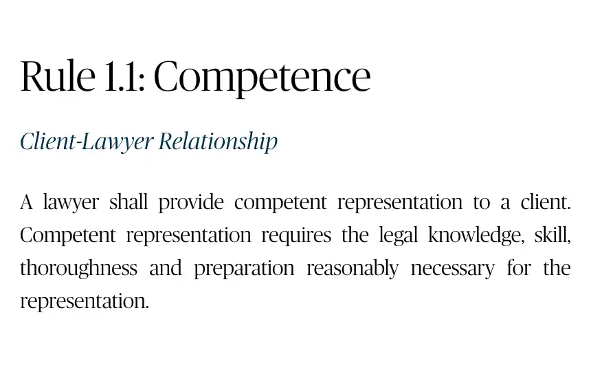 Embracing AI in Legal Practice to Meet ABA Model Rule 1.1